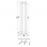 Radiátor Rosendal massive | 292x1500 mm | biela lesk