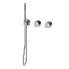 External part | Bath/Shower faucet - set HAMMER 10 | hidden | Lever | titanium mat