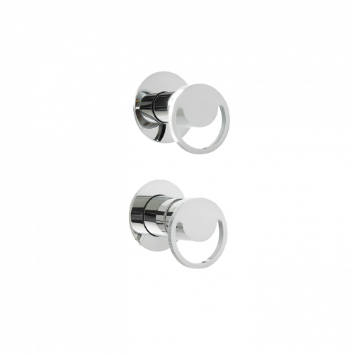 Concealed module three-way lever mixer | lever | gold mat | SMILE | upper part