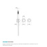 External part | Bath/Shower faucet - set HAMMER 10 | hidden | Lever | anthracite matt