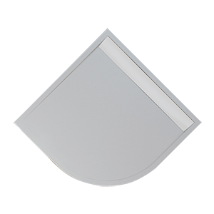 ILA - WIR štvrťkruhová vanička biela 900x900