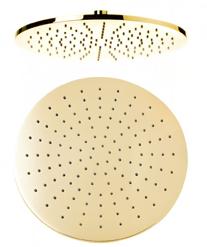 Sprchová hlavica Jazz | závesná | Ø 300 mm | kruhový | zlatá lesk