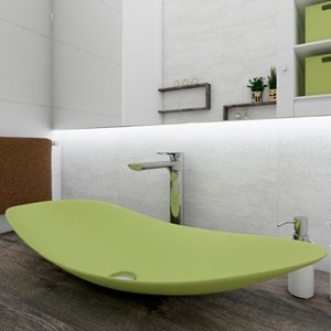 Umývadlo TYCHE SHELL 840 x 380 x 150 | na dosku | zelen