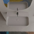 Countertop or wall-mounted washbasin SLASH | 600 x 400 x 110 | Black