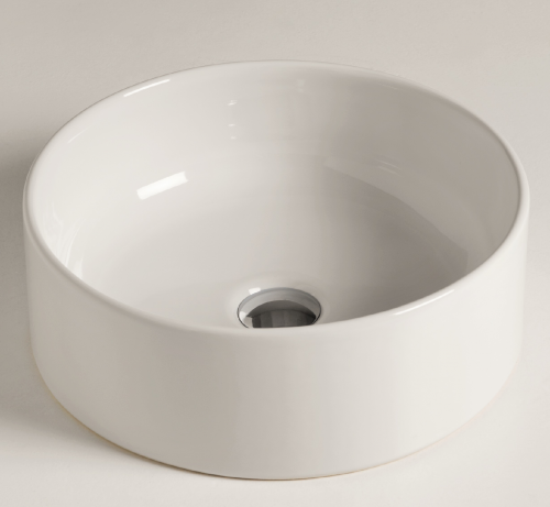 Umývadlo SLIM TONDO 400 x 400 x 130 mm | na dosku | kruhový | okrová mat