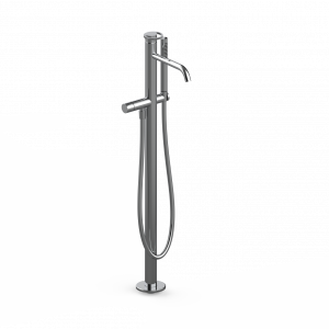 Freestanding bath mixer | lever | chrome gloss | SMILE | upper part