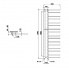Radiátor Theia | 500x1540 mm | pravé | strieborná štrukturálne mat