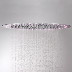 Built-in LED round shower head - 420 mm
