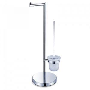 WC set Unix with glass container | chrome