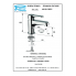 Standing washbasin faucet | lever | low | 126 | chrome gloss | with a drain | WINNER ECO