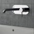 Wash basin faucets wall concealed | lever | chrome gloss | X STYLE