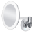 Kosmetické zrcátko Nimco  | kulaté | s osvětlením | čierná