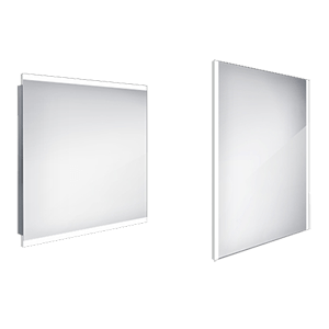 Kúpeľňové podsvietené LED zrkadlo ZP 12003 800 x 700 mm
