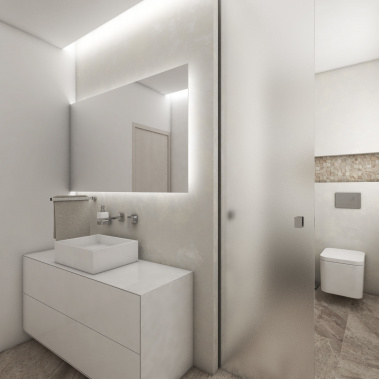 Elegantná kúpeľňa ELITE - Pohľad na umývadlo a toaletu