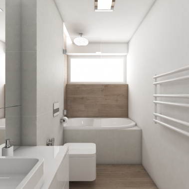 Moderná kúpeľňa OSLO - Priamy pohľad od vstupu