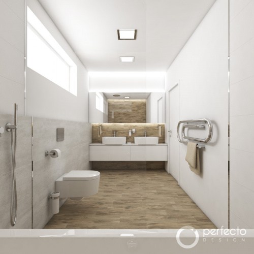 Moderná kúpeľňa SCREEN - Priamy pohľad z vane