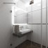Moderná kúpeľňa CHOCOLATE - Pohľad zo sprchy na umývadlo