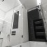 Moderná kúpeľňa BLACK&WHITE - Pohľad z vane ku stropu