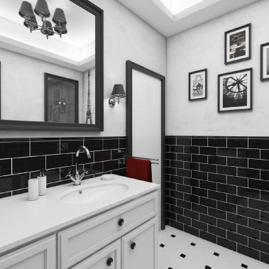 Retro kúpeľňa EIFFEL - vizualizácia