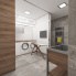 Moderná kúpeľňa s práčovňou AURA - vizualizácia